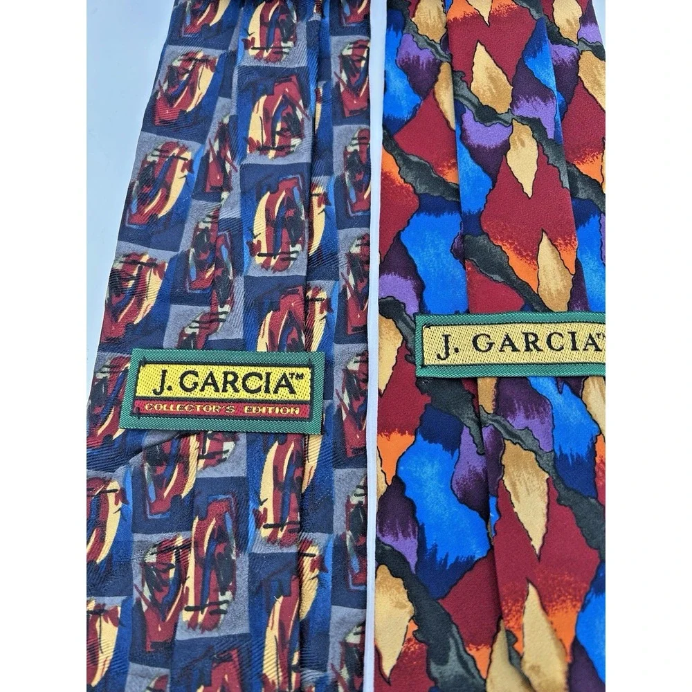 Jerry Garcia Ties Lot Of 2 Silk‎ Blue Mountain & Stonehenge Grateful Dead